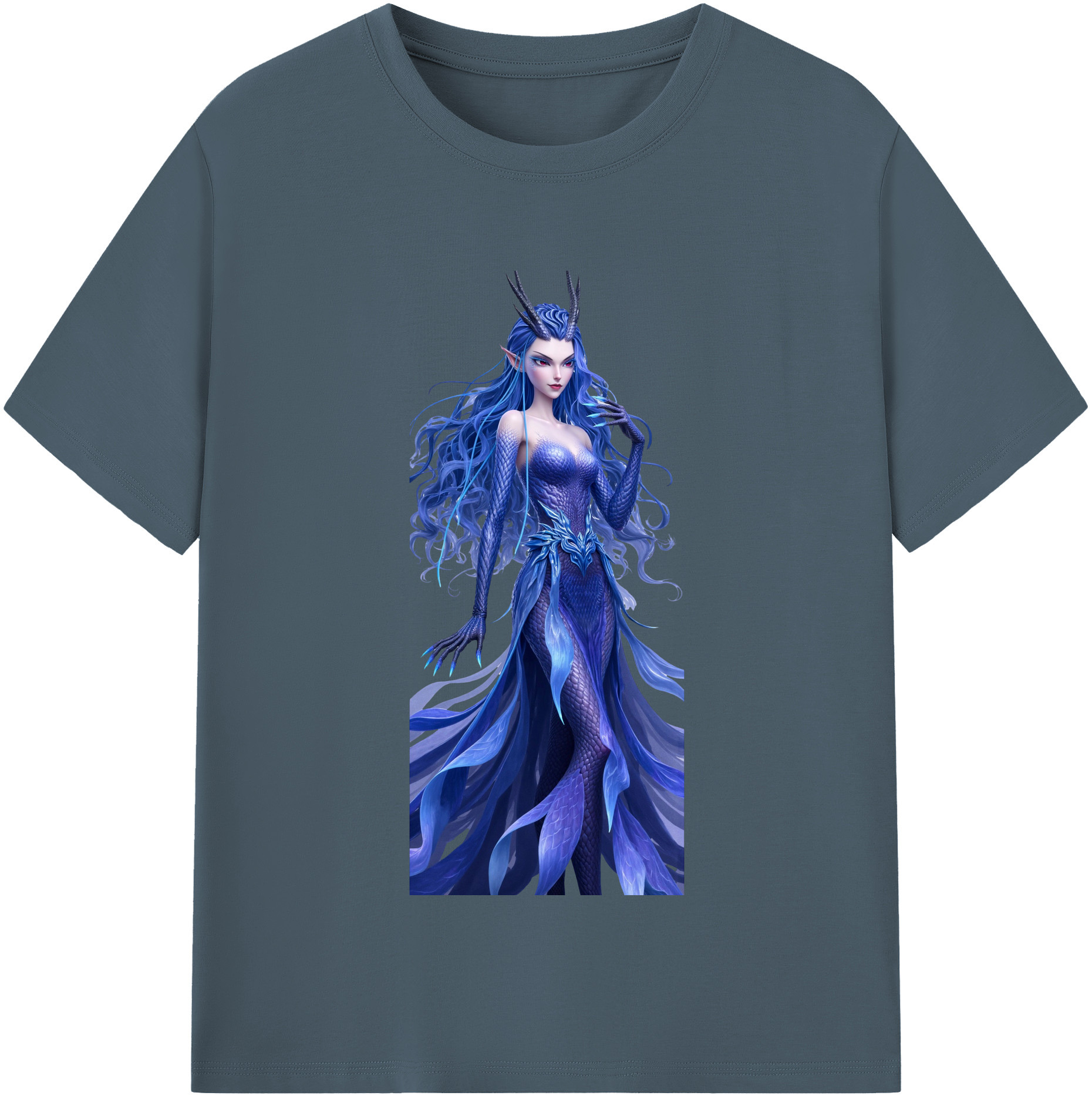 （画像用） Ne Zha 2 ナタ 魔童の大暴れ 綿100％半袖Tシャツ（フロントプリント）